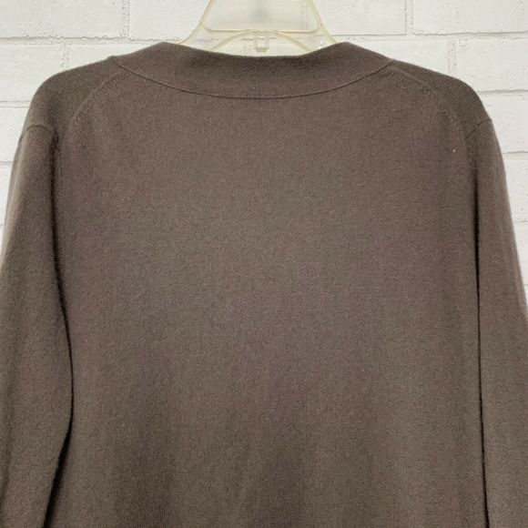 360 Cashmere 100% Cashmere Two tone Cardigan - Picture 7 of 12